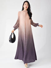 Luxury Formal Japanese Pleated Travel Maxi Dress